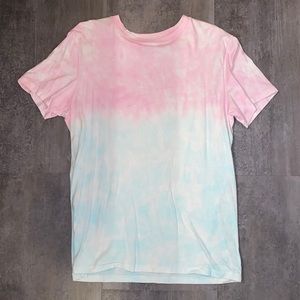 Tie-dye, pink and blue, American Eagle T-shirt